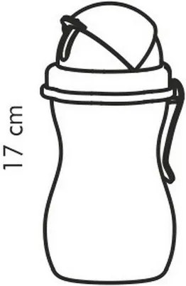TESCOMA detská fľaša so slamkou BAMBINI 300 ml, zelená, ružová ,