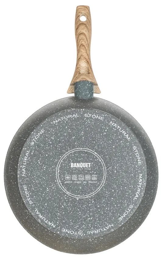 BANQUET Panvica na palacinky s nepriľnavým povrchom NATURAL STONE 24 x 1,8 cm