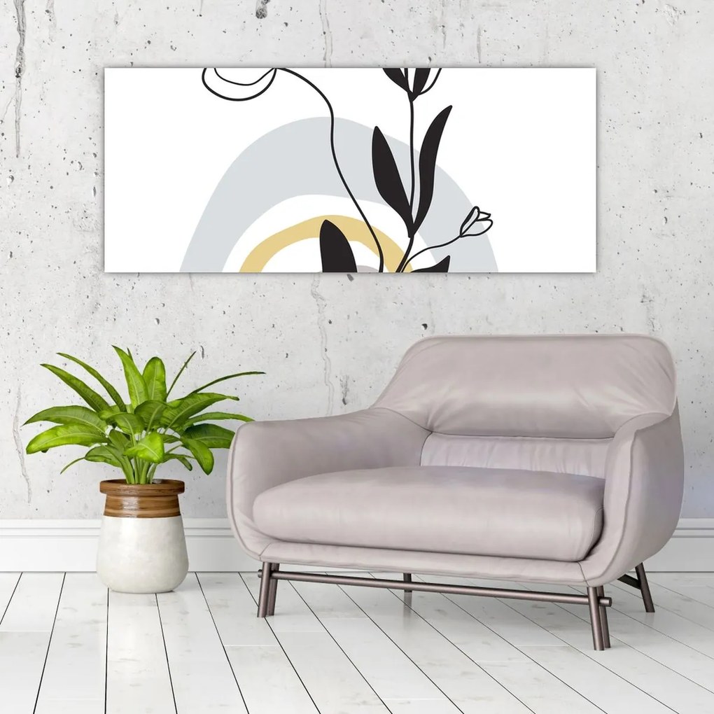 Obraz - Kvety vo váze N⁰1 (120x50 cm)