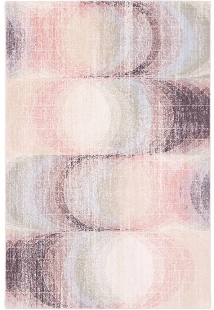 Svetloružový vlnený koberec 133x190 cm Kaola – Agnella
