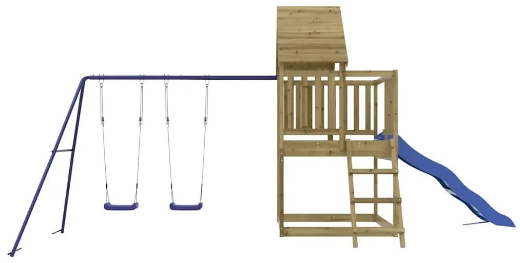 Vonkajšia súprava na hranie impregnovaná borovica