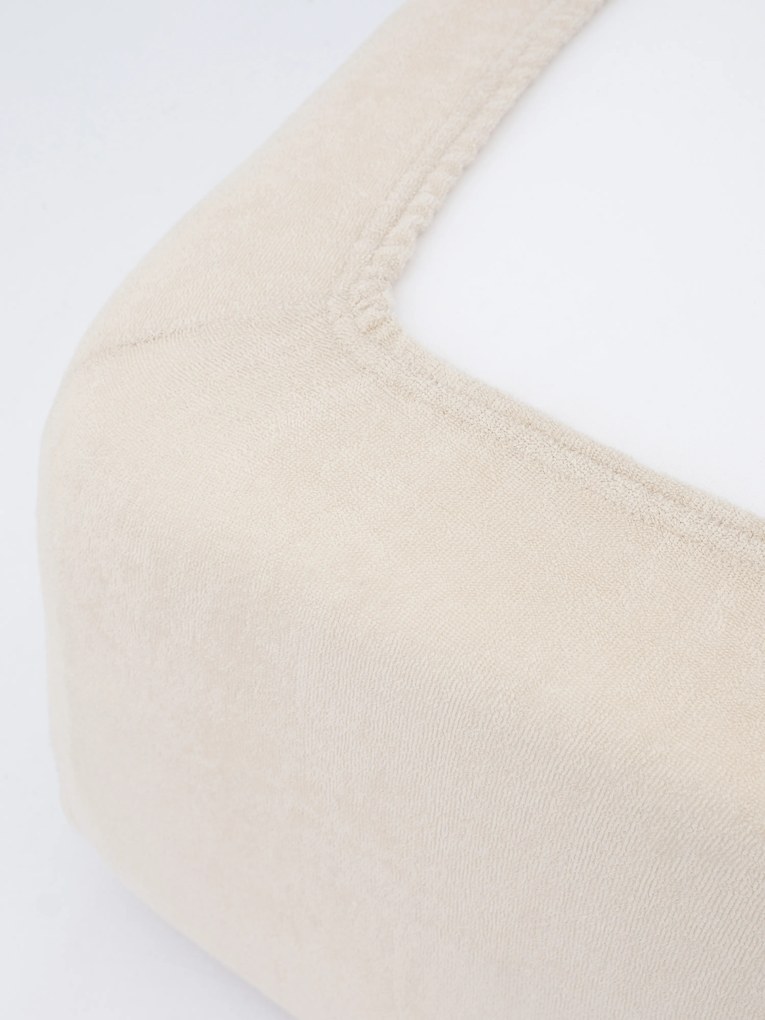 Froté plachta 90 × 200 cm - prírodná