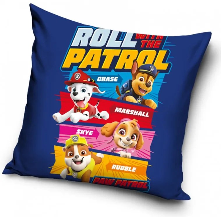 Carbotex Obliečka na vankúšik 40x40 cm - Labková patrola Roll Patrol