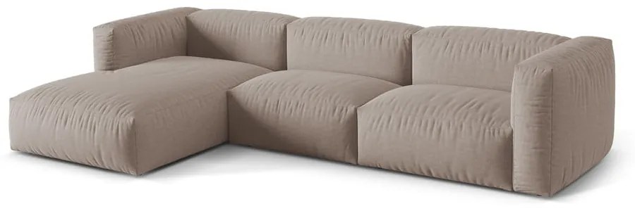 Béžová modulárna rohová pohovka (ľavý roh) Martina – Micadoni Home