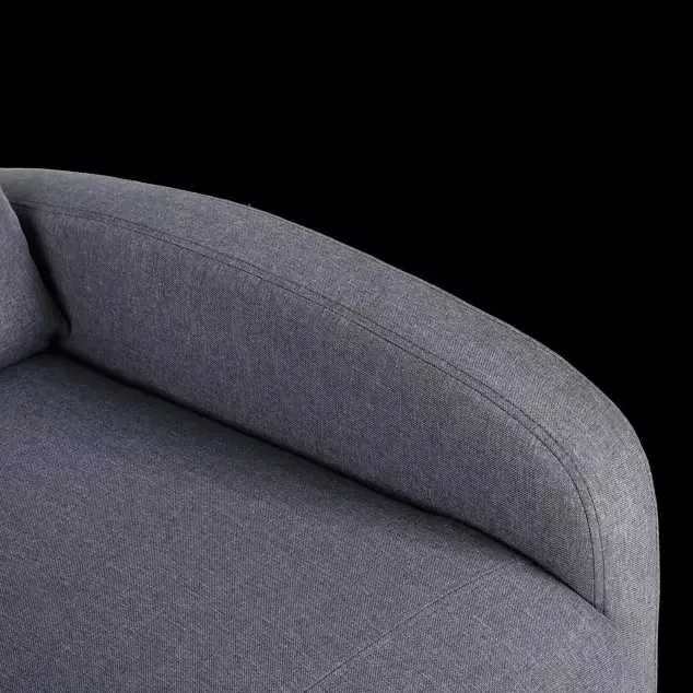 LuxuryForm DESIGN Televízne kreslo RUFO s polohovaním - šedé