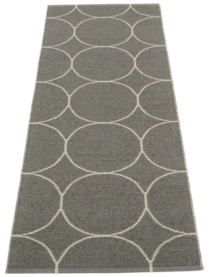 Tmavosivý vnútorný a vonkajší behúň 70x200 cm Boo Charcoal Linen – Pappelina