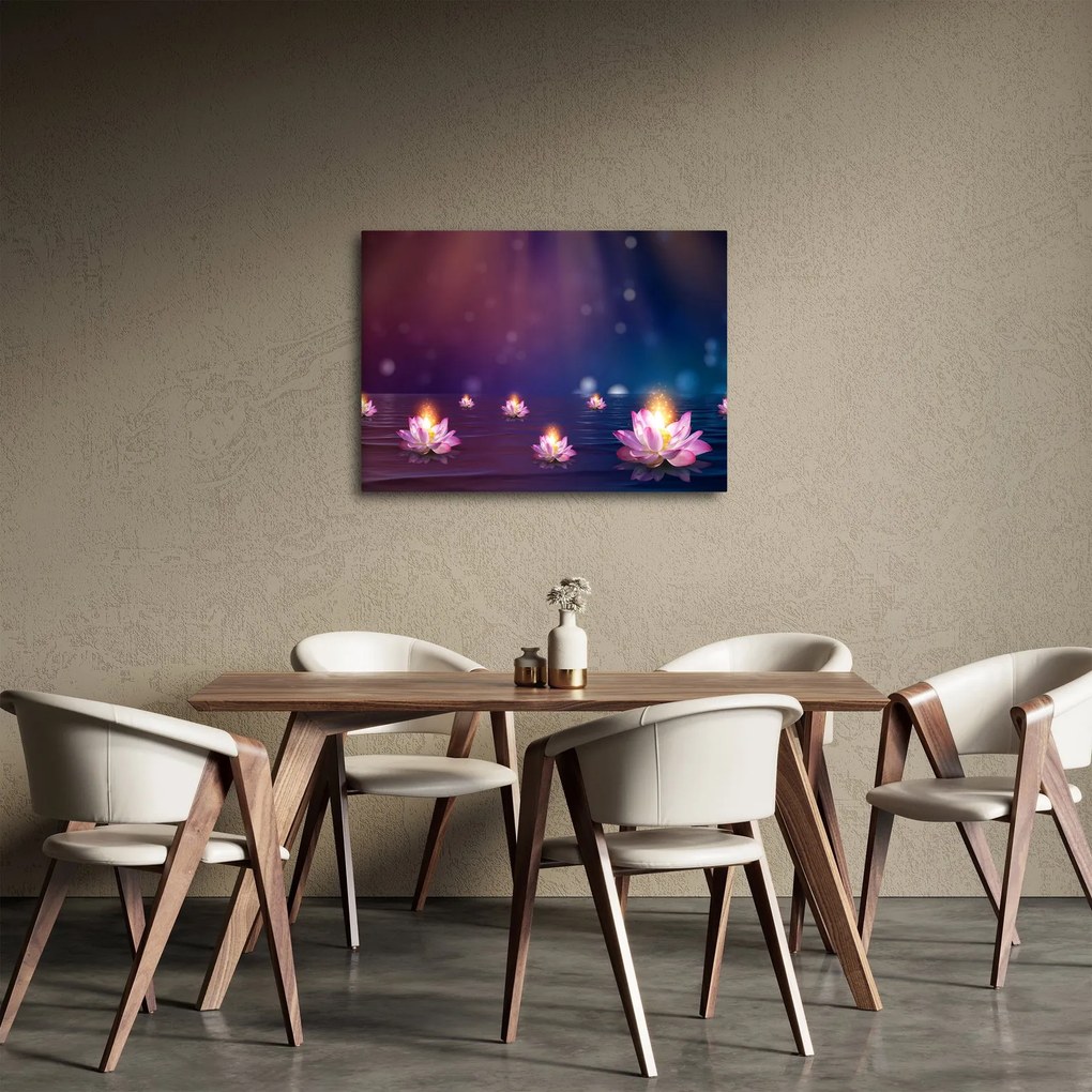 Obraz - Čarovné lekná (70x50 cm)