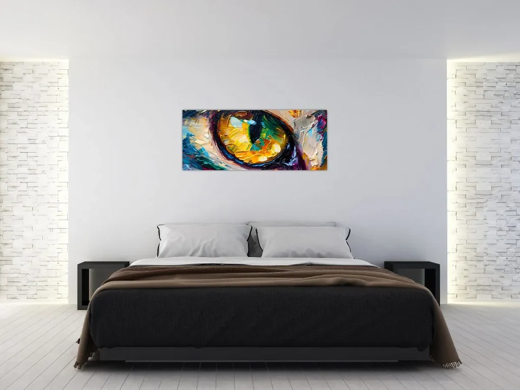 Obraz - Maľba mačacieho oka (120x50 cm)