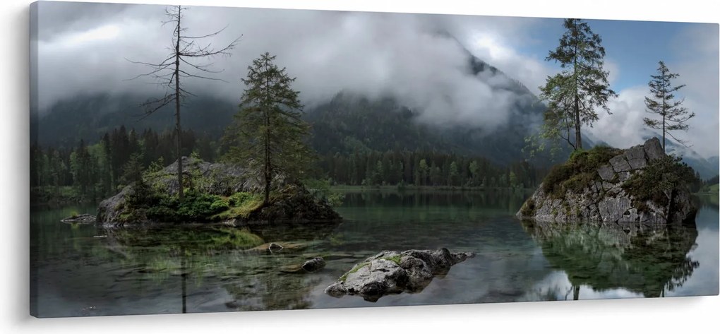 Obraz stromov v jazere (120x50 cm)