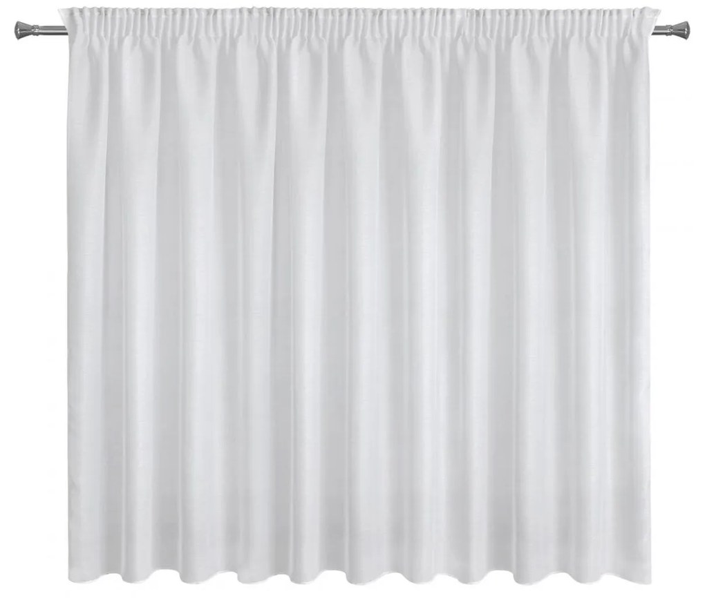 ZÁCLONA NA PÁSKE REBECCA 350X160 CM BIELA