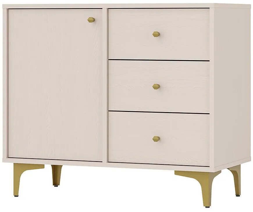 Komoda Tokyo 1  1F 3S pieskovo béžová 814