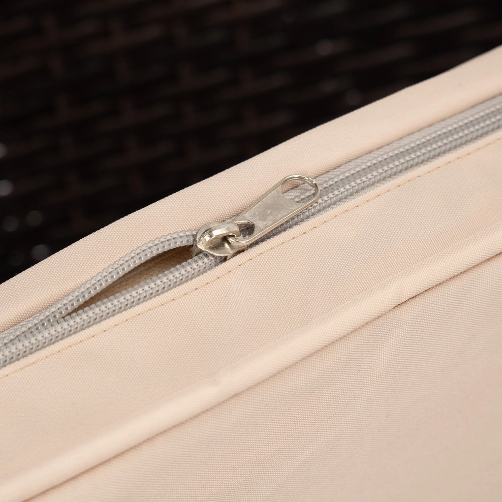 Záhradná lavica z technoratanu CORDOBA hnedá