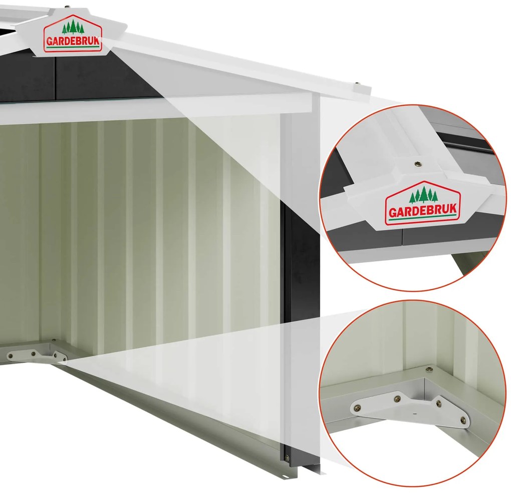 InternetovaZahrada Garáž pre robotickú kosačku 86x100x63 cm - antracit