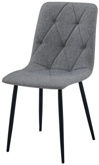 Jedálenská stolička LIBRA tmavosivá / čierne nohy