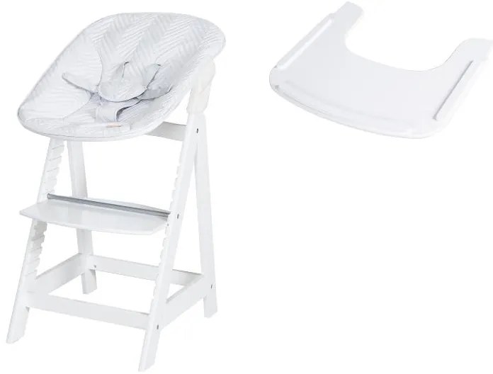roba Detská vysoká stolička Born Up Zickzack 2 v 1 + Pultík k jedálenskej stoličke (800008529)