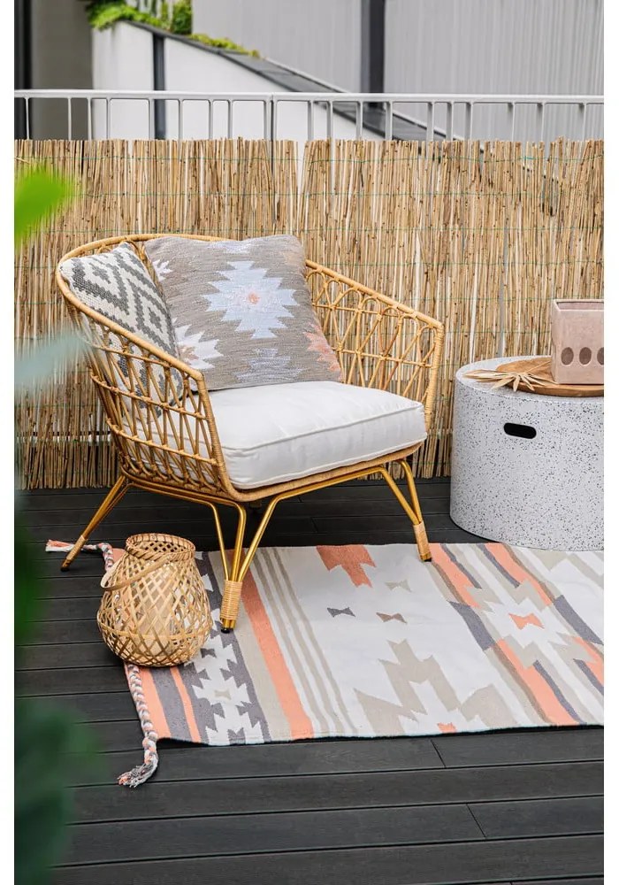 Obojstranný vonkajší koberec z recyklovaného plastu Green Decore Aztec, 90 x 150 cm