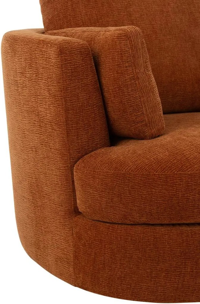 Červenooranzové kreslo Swivel - 100*109*89cm