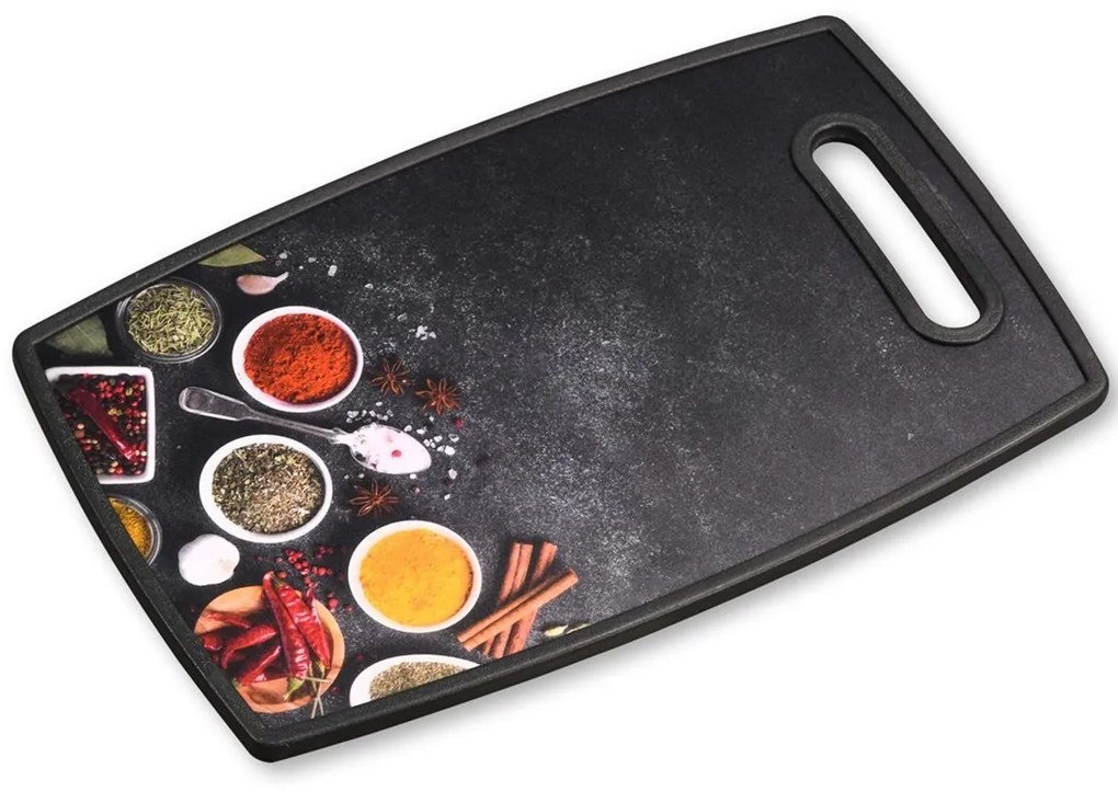 Doska na krájanie SPICES 37x23 cm čierna