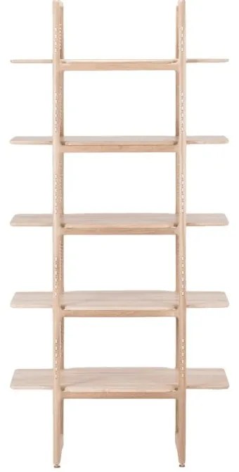 Knižnica z masívneho dubového dreva Gazzda Muse, výška 216 cm