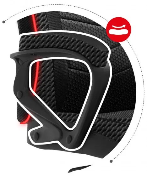 Herná stolička Force - 2.5 RGB carbon mesh