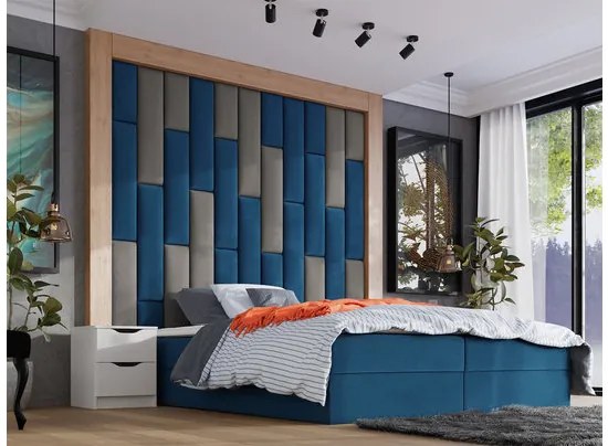 Čalúnený nástenný panel Pag 80x20, Farba čalúnenia:: ekokoža Soft 011 (čierna)