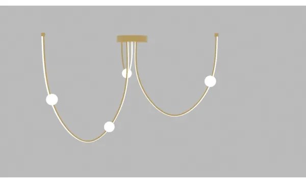 Zambelis 22248 - LED Stmievateľný luster na lanku LED/42W/230V zlatá