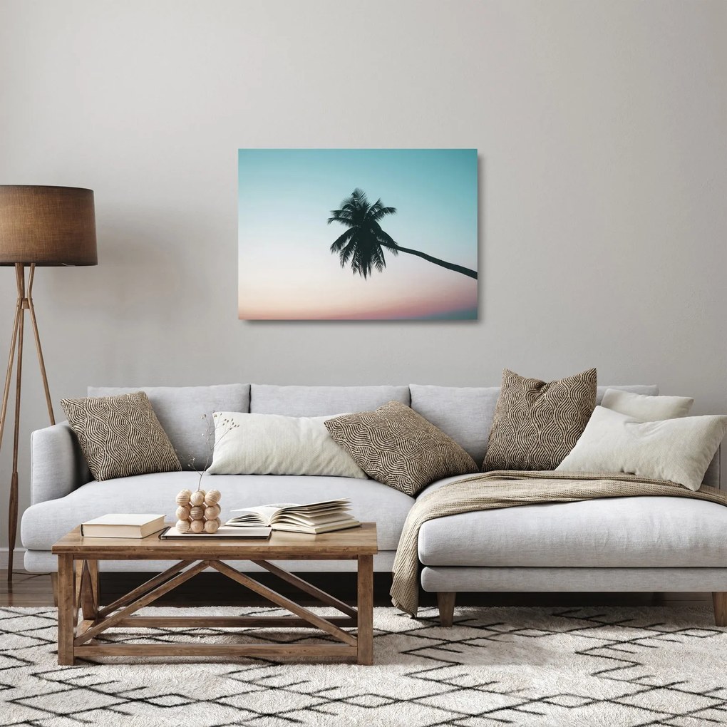 Sklenený obraz - Palma na Bali (70x50 cm)