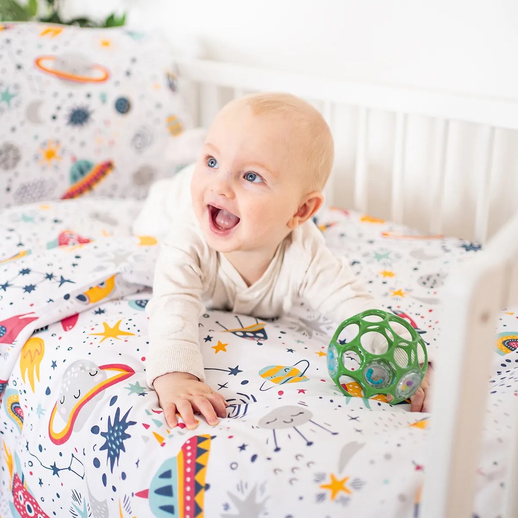 4Home Detské bavlnené obliečky do postieľky Cosmic Adventure, 100 x 135 cm, 40 x 60 cm