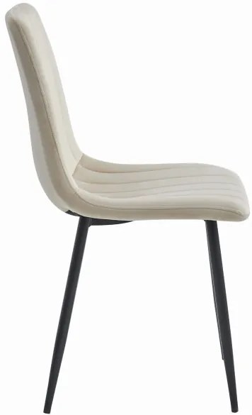 Set dvoch jedálenských stoličiek LAVA zamatové béžové