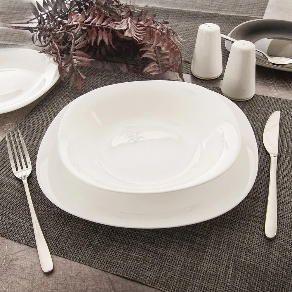 Sklenená jedálenská súprava 18 ks LUNA – Orion