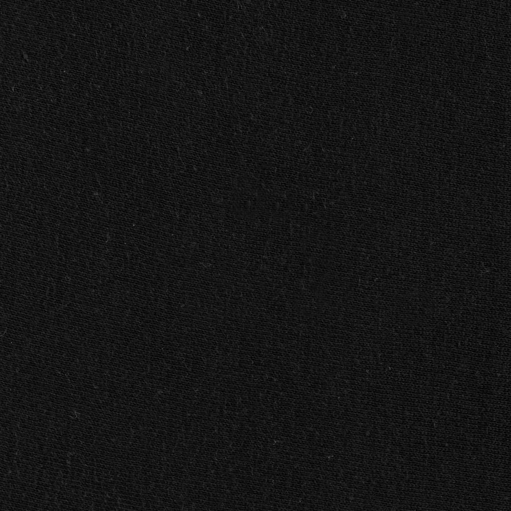 Džersejová plachta DRES 220x200 CM, V 30 CM čierna