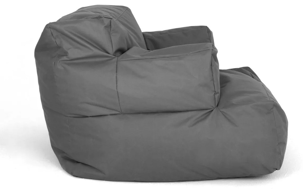 Sedací vak vo tvare kresla Relax šedý