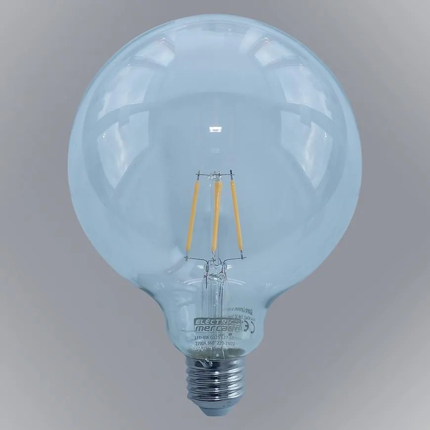 Žiarovka FL G125 4W/470LM E27 230V 2700K CLEAR