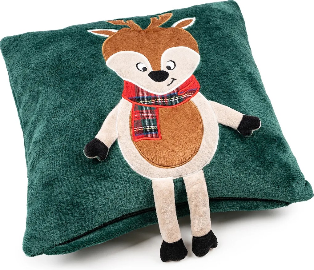 4Home Vianočná obliečka na vankúšik Reindeer, 40 x 40 cm