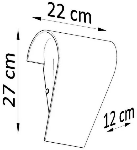 Sollux SL.0863 - Nástenné svietidlo CLINO 1xE27/46W/230V