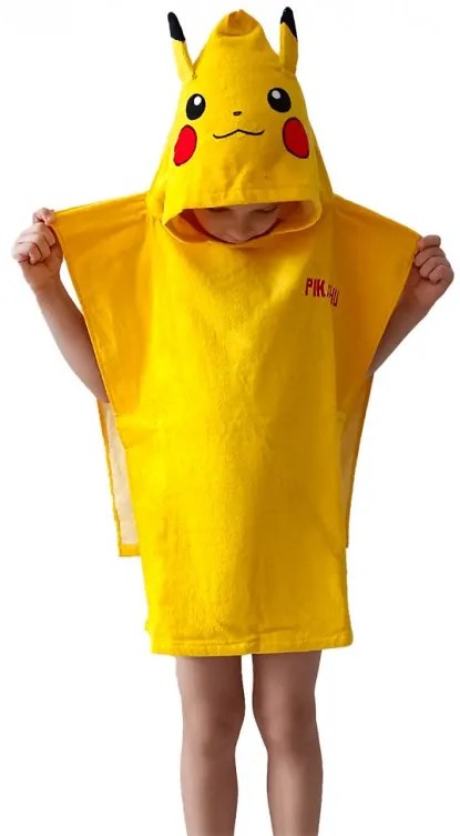 Carbotex Detské pončo 50x115 cm - Pokémon Volím si teba Pikachu