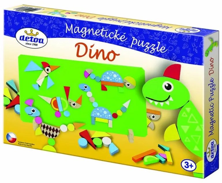 Detoa magnetické Puzzle Dino