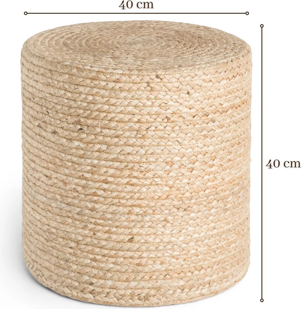 Sedací vak JUTTA POUF 106234 Beige - 40x40 cm Hanse Home