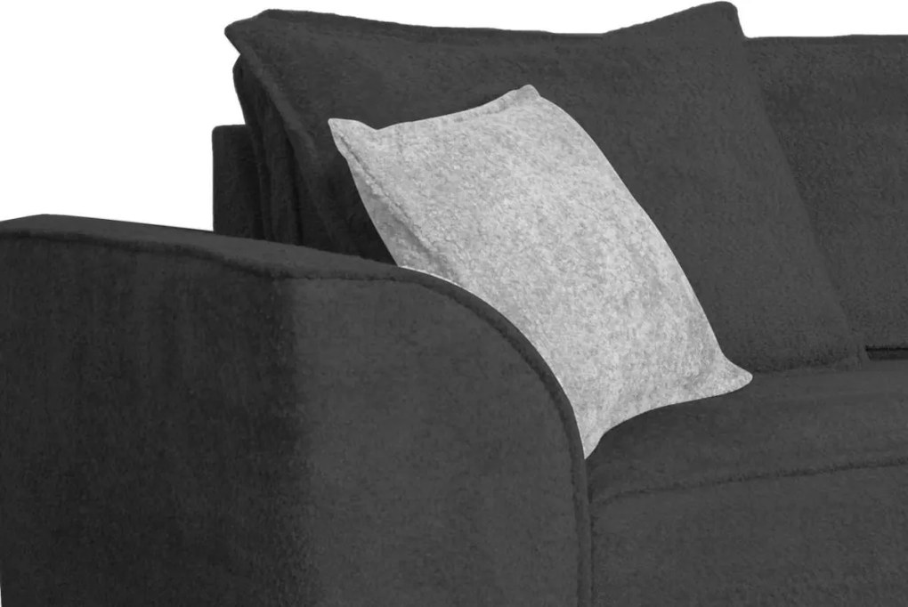 Pohovka John, antracitová látka so štruktúrou