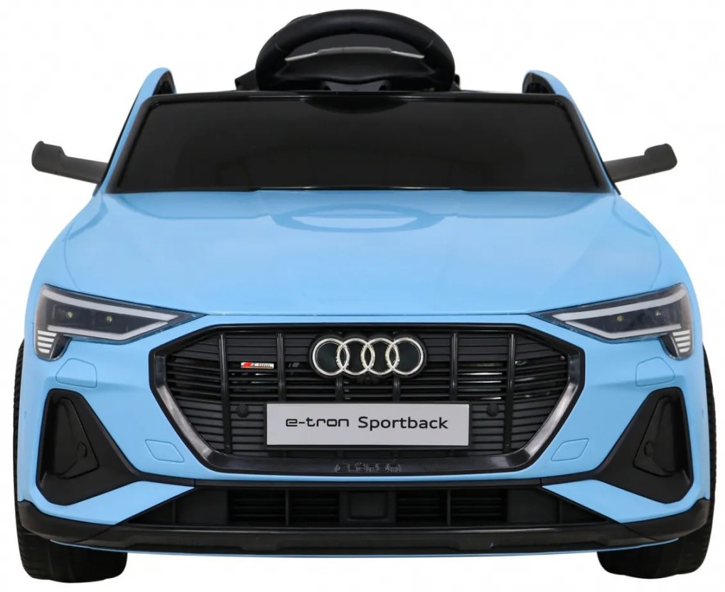 Audi E-Tron Sportback modré – Elektrické auto pre deti s pohonom 4x4, diaľkovým ovládaním