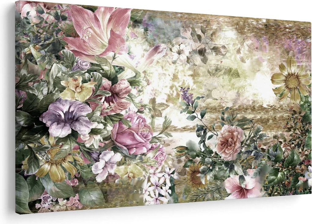Obraz - Dizajnové kvety (90x60 cm)