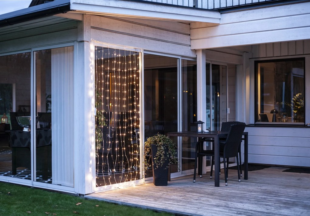 STAR TRADING Vonkajší svetelný LED záves Sherrie 200 x 100 cm