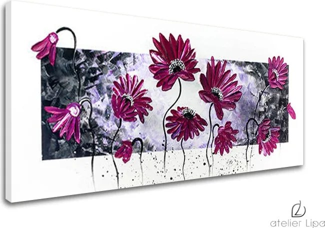 Autorská reprodukcia na plátne KVETY XOBAM013E1