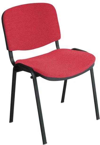 Kancelárska stolička, červená, ISO NEW
