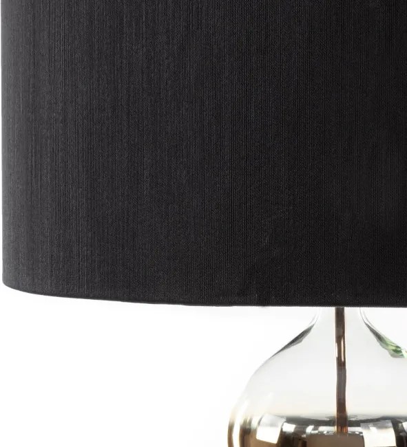 Stojaca lampa s tienidlom CAROLINE čierna