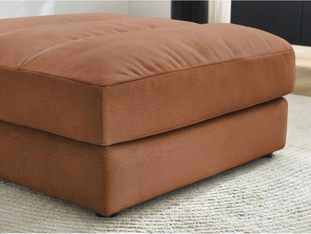 Oranžová zamatová podnožka Sierra – Bobochic Paris