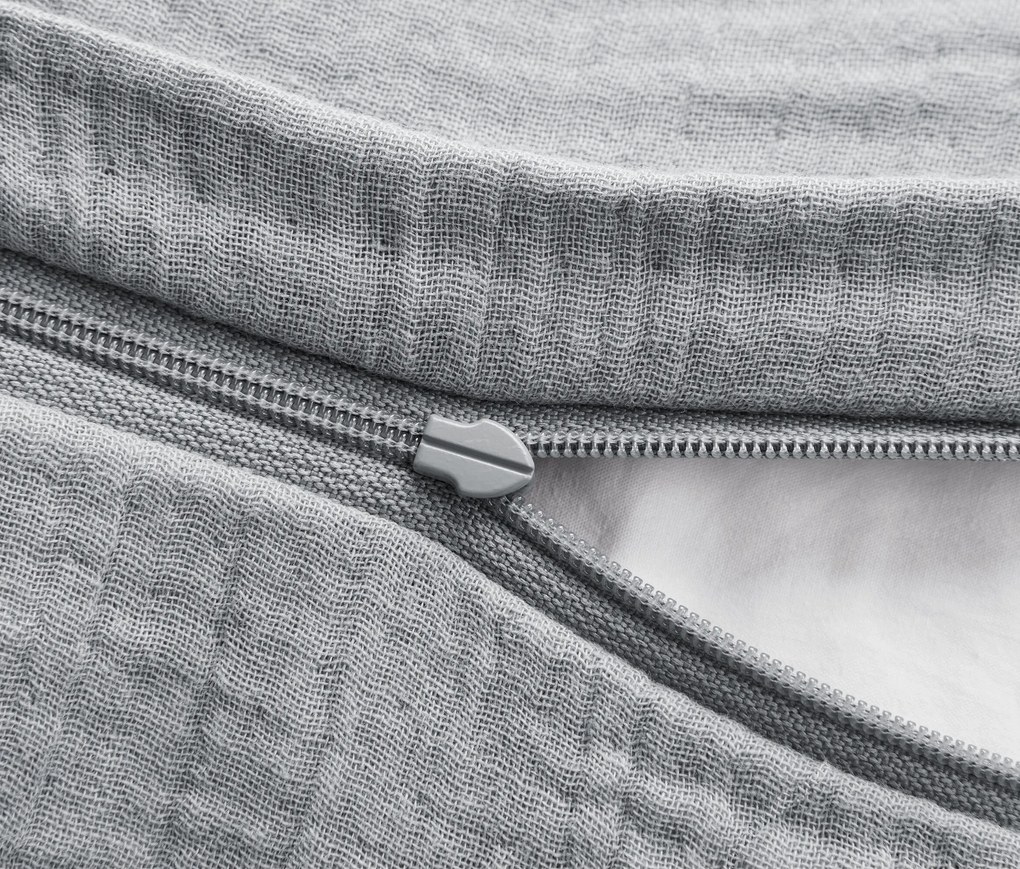 Poťahy na vankúše so vzorom mušlí, 2 ks, sivé, cca 80 x 40 cm