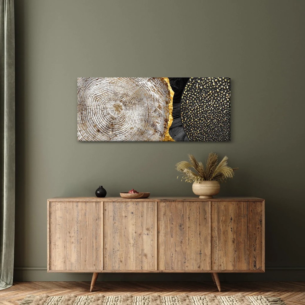Obraz - Kmeň stromu v koláži 2 (120x50 cm)
