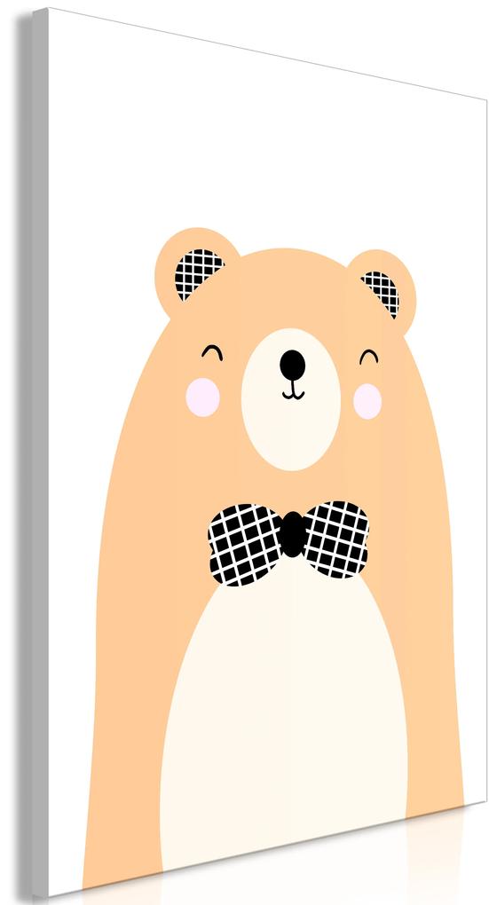 Artgeist Obraz - Teddy Bear in Bow Tie (1 Part) Vertical Veľkosť: 20x30, Verzia: Standard