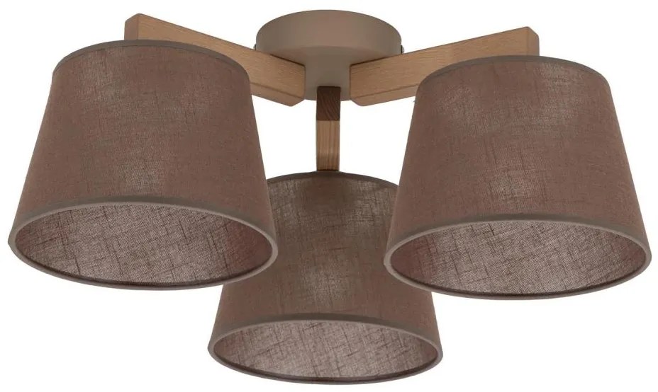 Brilagi - Prisadený luster LATTE SABIA 3xE27/15W/230V borovica/hnedá